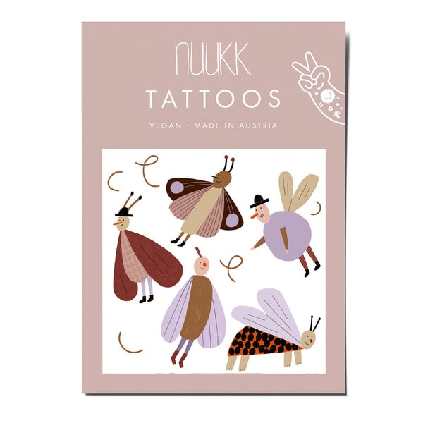 Flutter Friends Organic Temporary Tattoos by nuukk GmbH