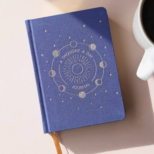 Navy Five Year Thought A Day Journal by Lisa Angel
