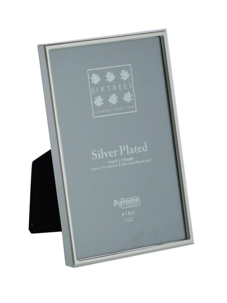 Silver Plated Photo Frame (4x6) by Sixtrees