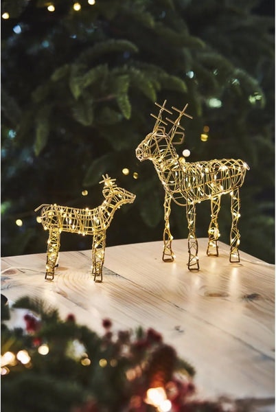 Large Light Up Wire Stag With 90 Leds by Distinctly Living