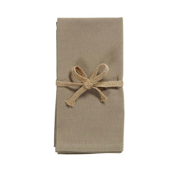 Set Of 4 Cotton Napkins - Stone by Distinctly Living