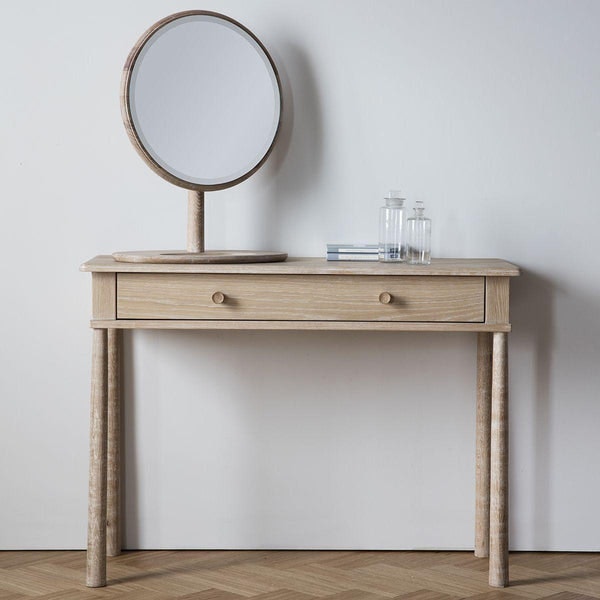 Balham Dressing Table Mirror - Oak Or Black by Distinctly Living