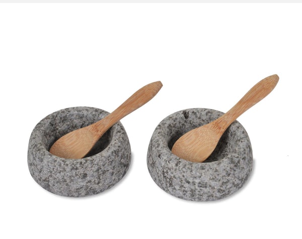 Granite Salt + Pepper Pots by Garden Trading