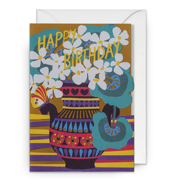 Botanical Bouquet Laser Cut Card by Lagom