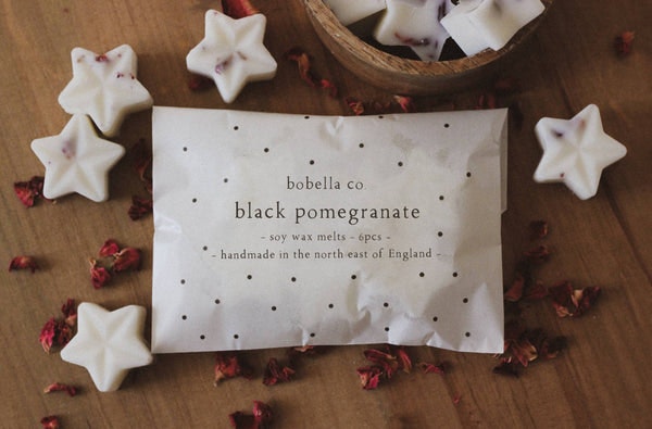 Black Pomegranate Soy Wax Melts by Bobella Co.