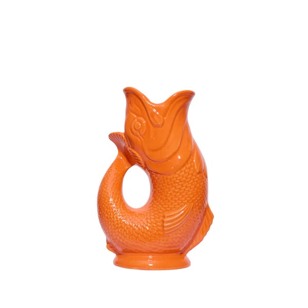 Large Orange Gluggle Jug by Gluggle Jugs