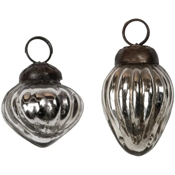 Bag Of 10 Mini Mixed Shape Baubles by Grand Illusions