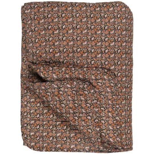Quilt - Black With Brown Paisley by Ib Laursen