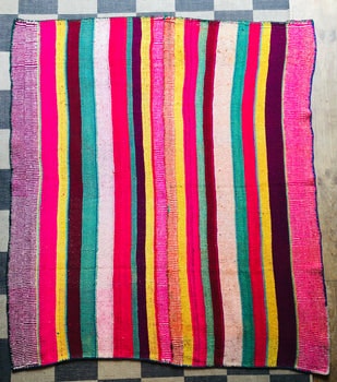 Peruvian Frazada Rug - No.20 by Rainstick Trading