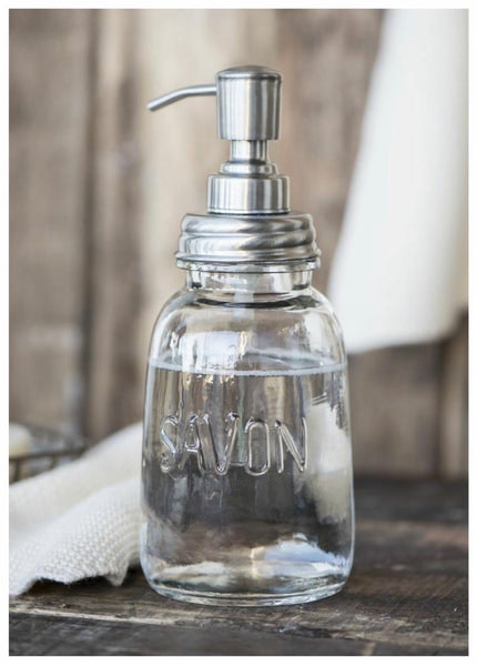 Glass Savon Pump Bottle by Ib Laursen