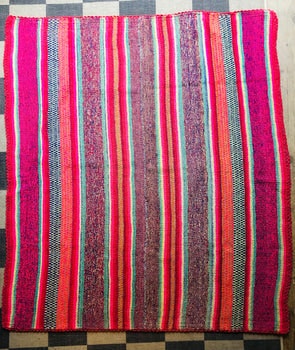 Peruvian Frazada Rug - No.8 by Rainstick Trading