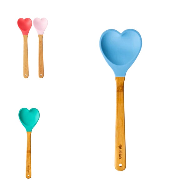 Heart Silicone Spoon by dickiebirdhomestore