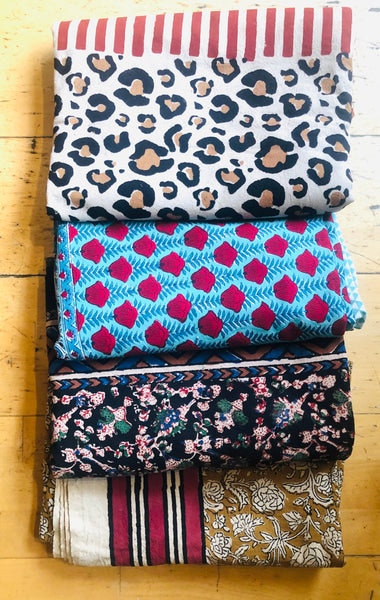Indian Block-printed Throw - Large by Doing Goods