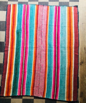 Peruvian Frazada Rug - No.19 by Rainstick Trading