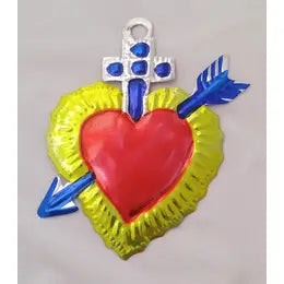 Tin Heart Decorations by DickieBird Homestore