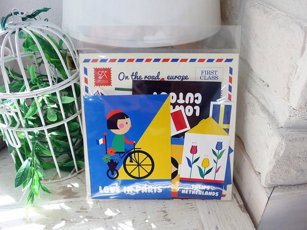 On The Road Europe Travel Stickers No. 2517 by Suatelier