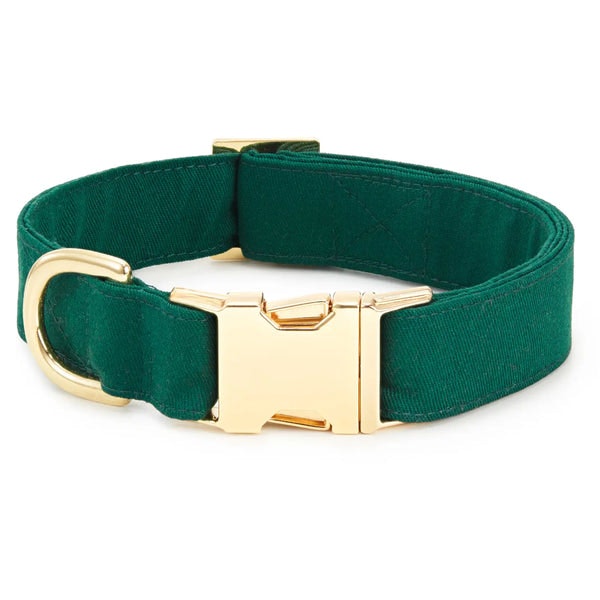 Evergreen Dog Collar By by THE FOGGY DOG