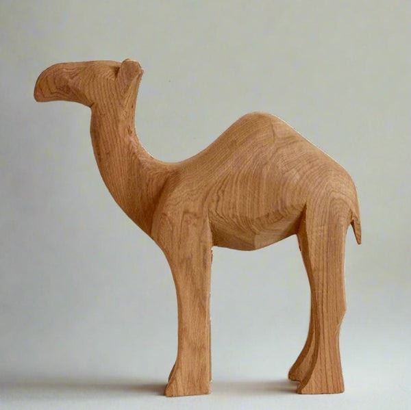 Decorative Small Wooden Camel by Beldi Maison