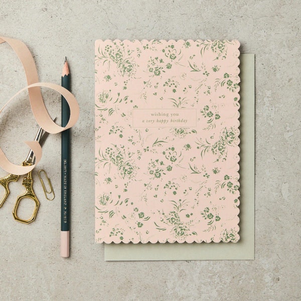 Garden Floral Birthday Card by Katie Leamon
