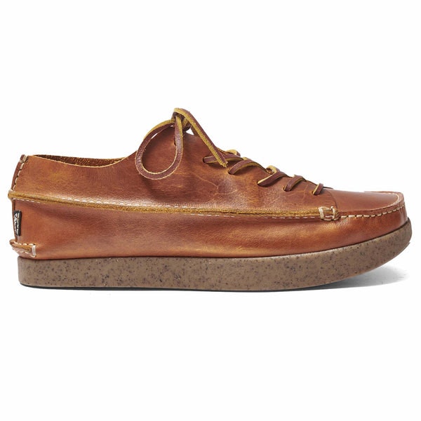 Finn Recycled Negative Heel Shoe Apricot Leather Yogi Footwear Trouva