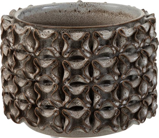 Jline - Coral Flower Pot Low Brown/grey