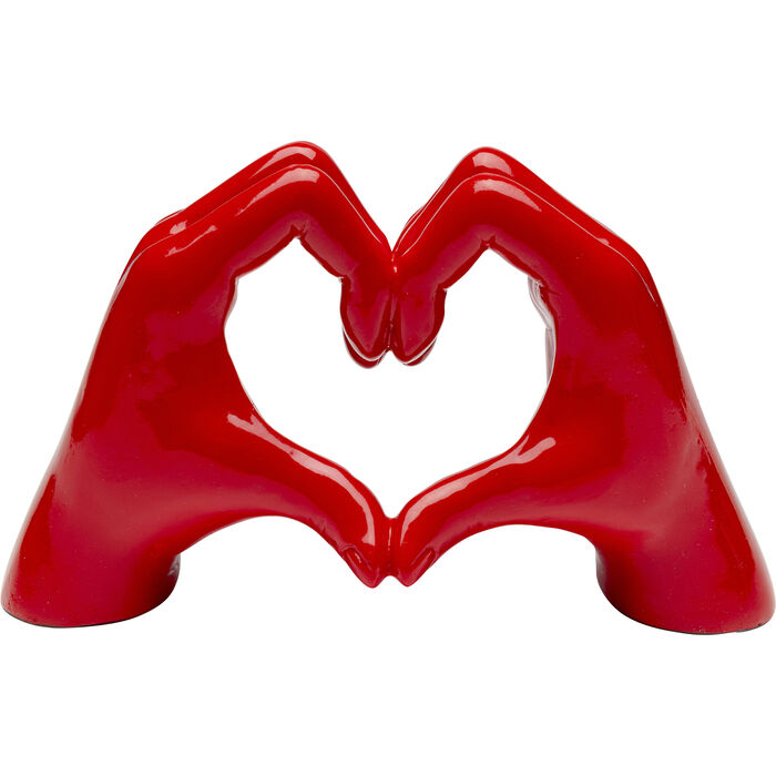 Kare Design - 12cm Red Decorative Heart Hands