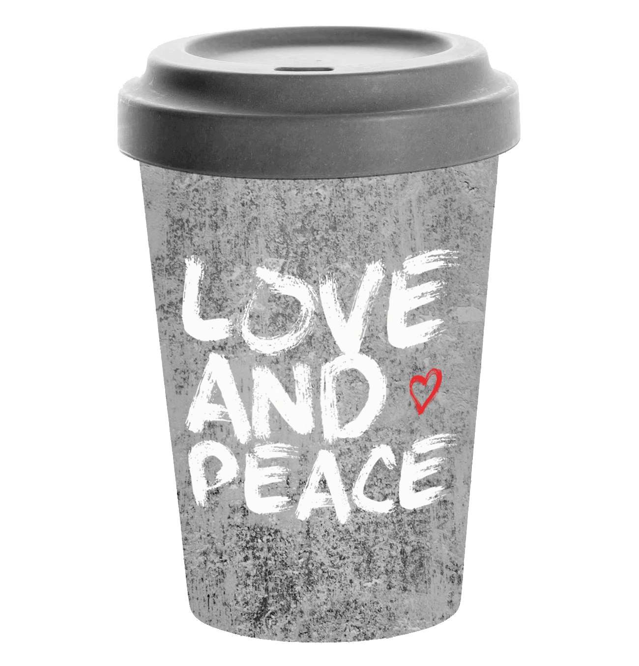 Love & Peace Bamboo Travel Mug by PPD