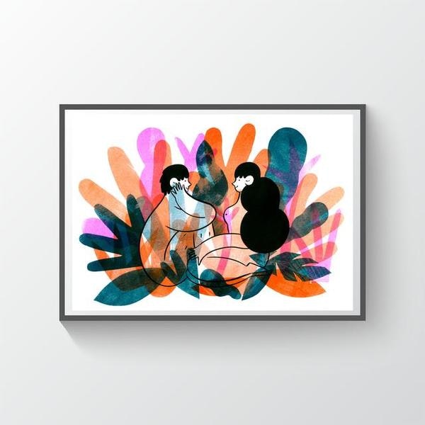 Leafy Couple by Hattie Clark