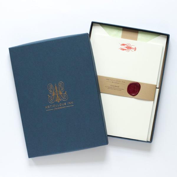 Meticulous Ink - Lobster Letterpress Letterheads