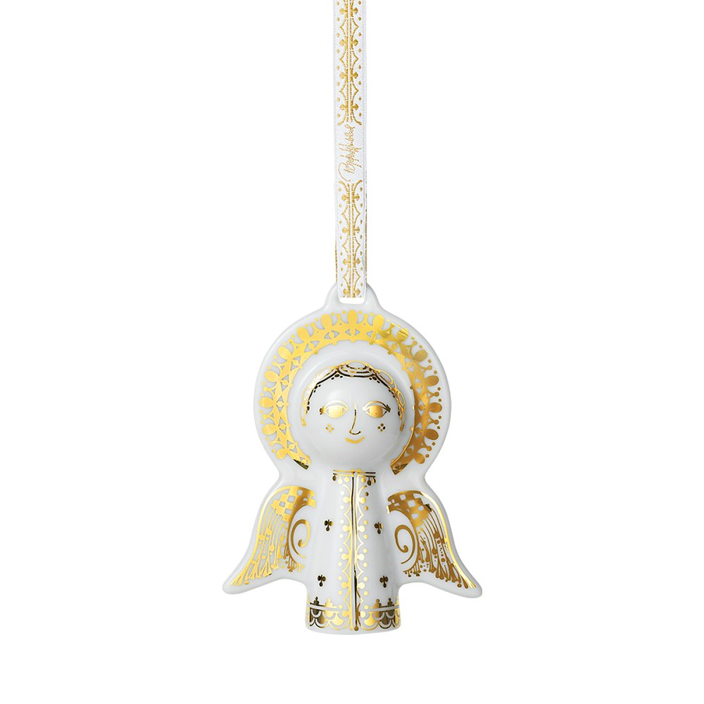 Bjørn Wiinblad Hanging Christmas Angel Gold by Rosendahl