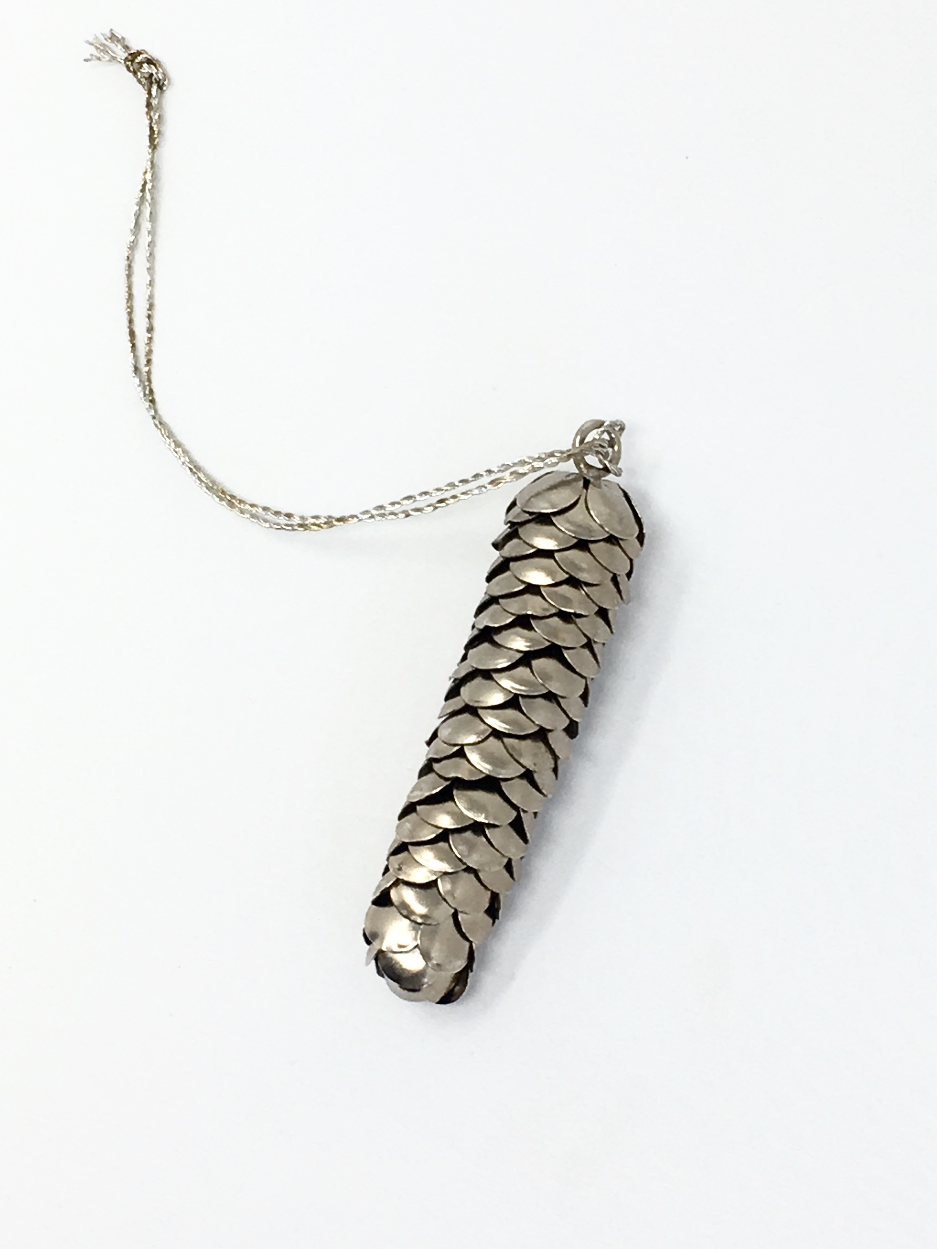 Grand Illusions - Antique Fir Cone Pair - Gold/gold/silver - Silver