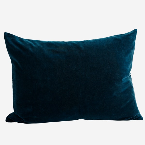 Large Velvet Cushion Cover Petrol by Madam Stoltz