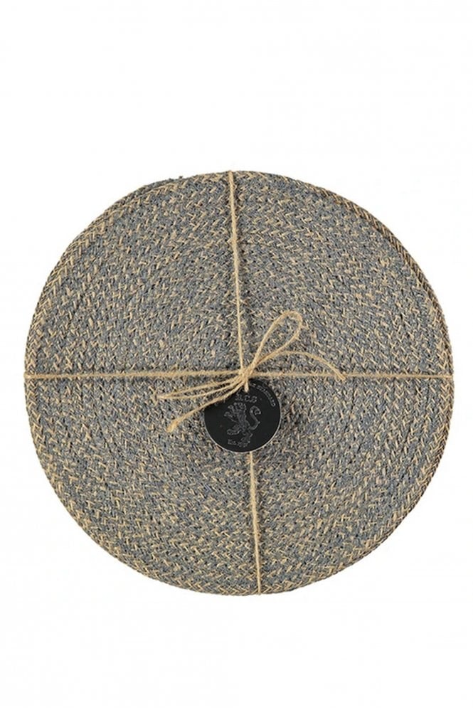Jute Placemats In Gull Grey by The Home Collection