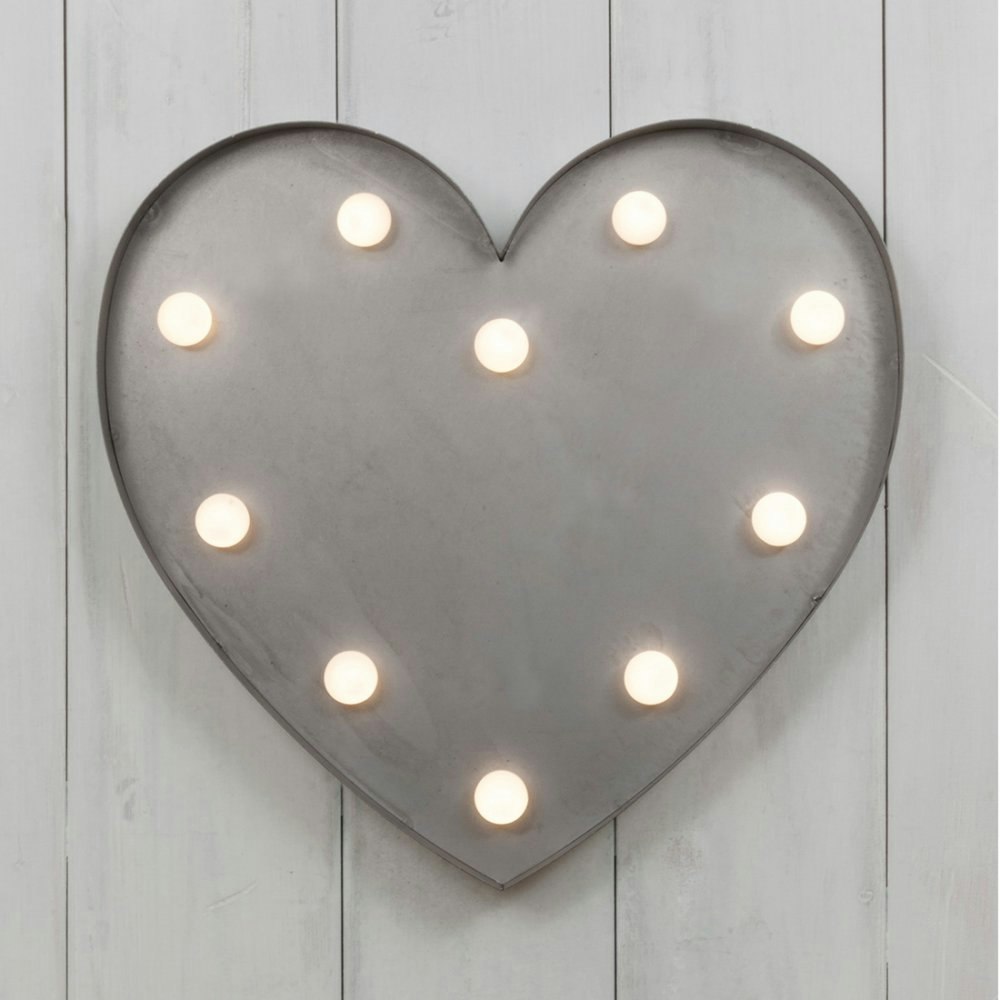 Metal Heart LED Circus Light by