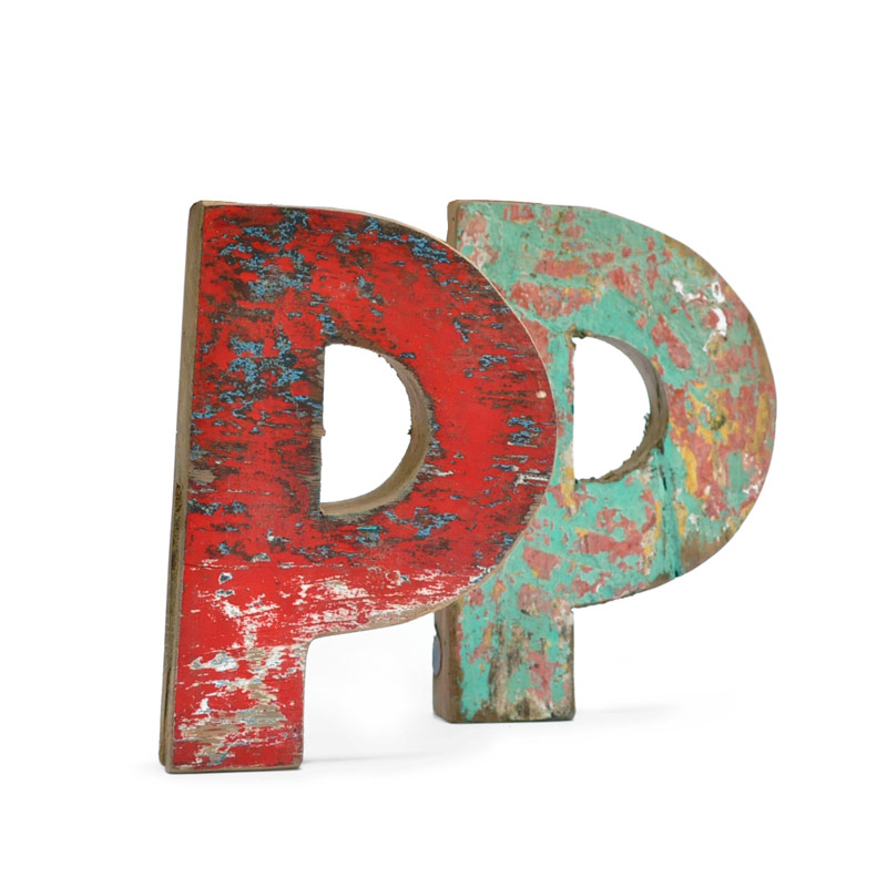 Fantastik - Recycled Wooden Letter P