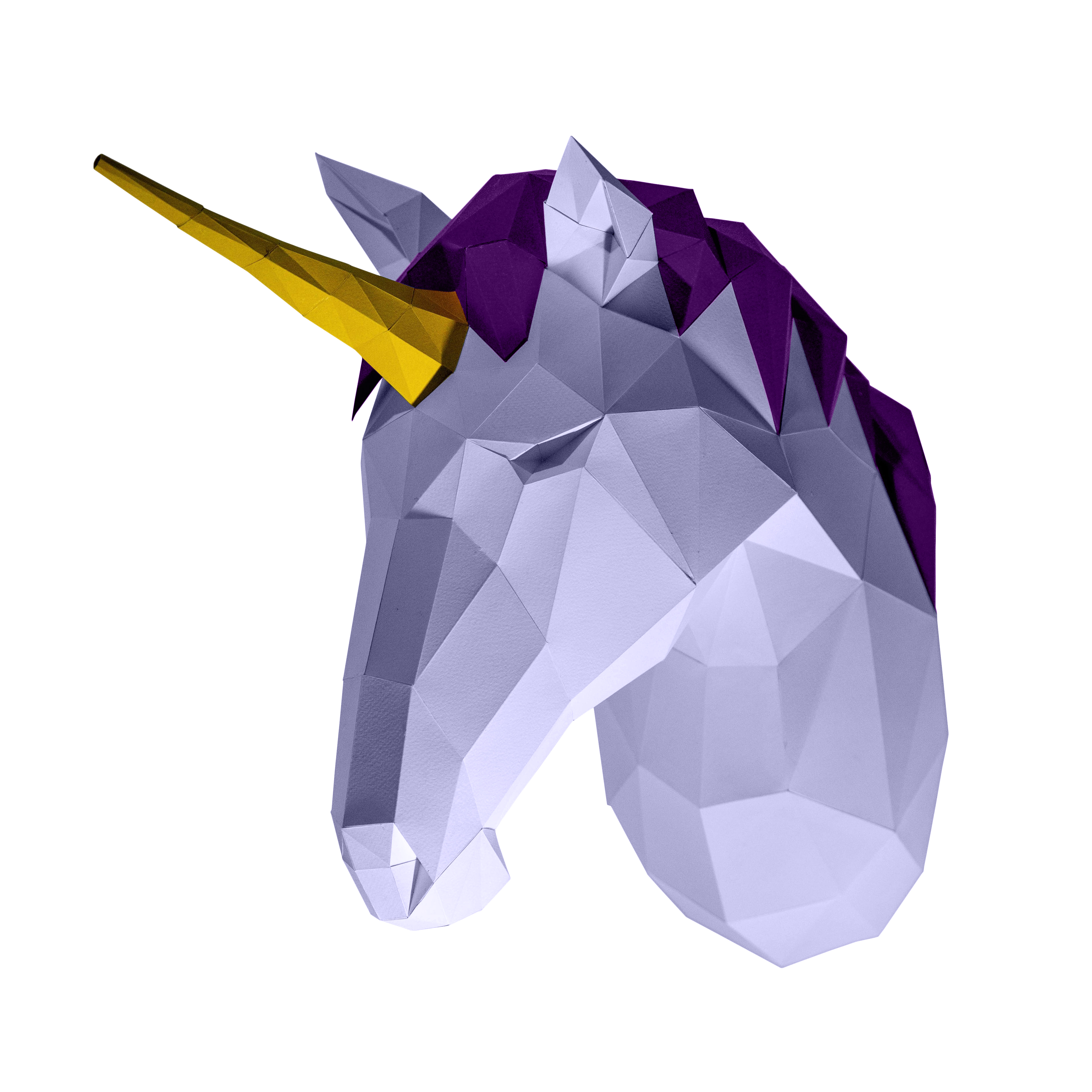 Papercraft World - 3d Papercraft Wall Art Diy Kit | Unicorn