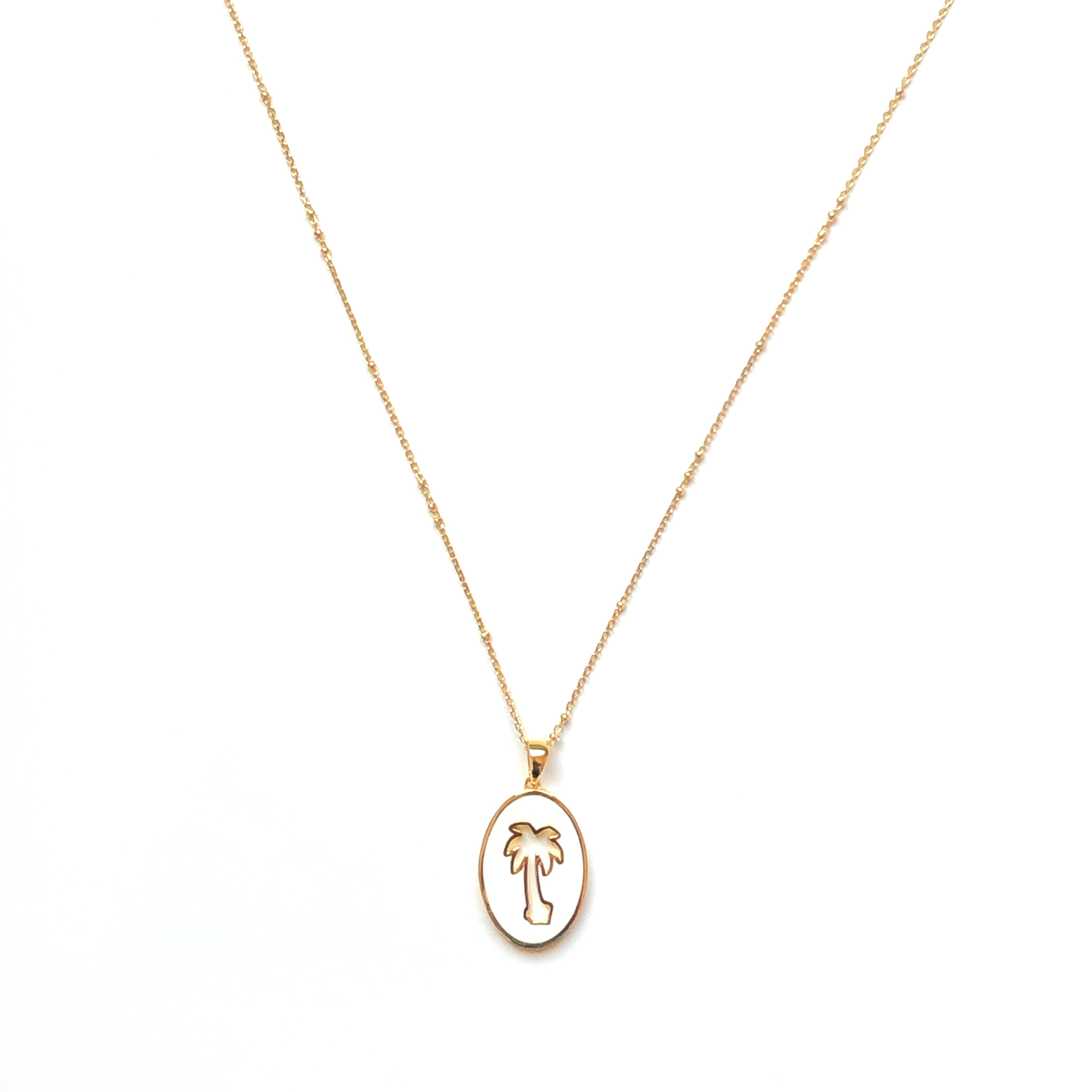 Nilu - Gold Palmtree Necklace