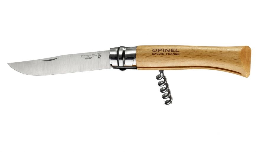 No 10 Corkscrew Folding Knife by Opinel