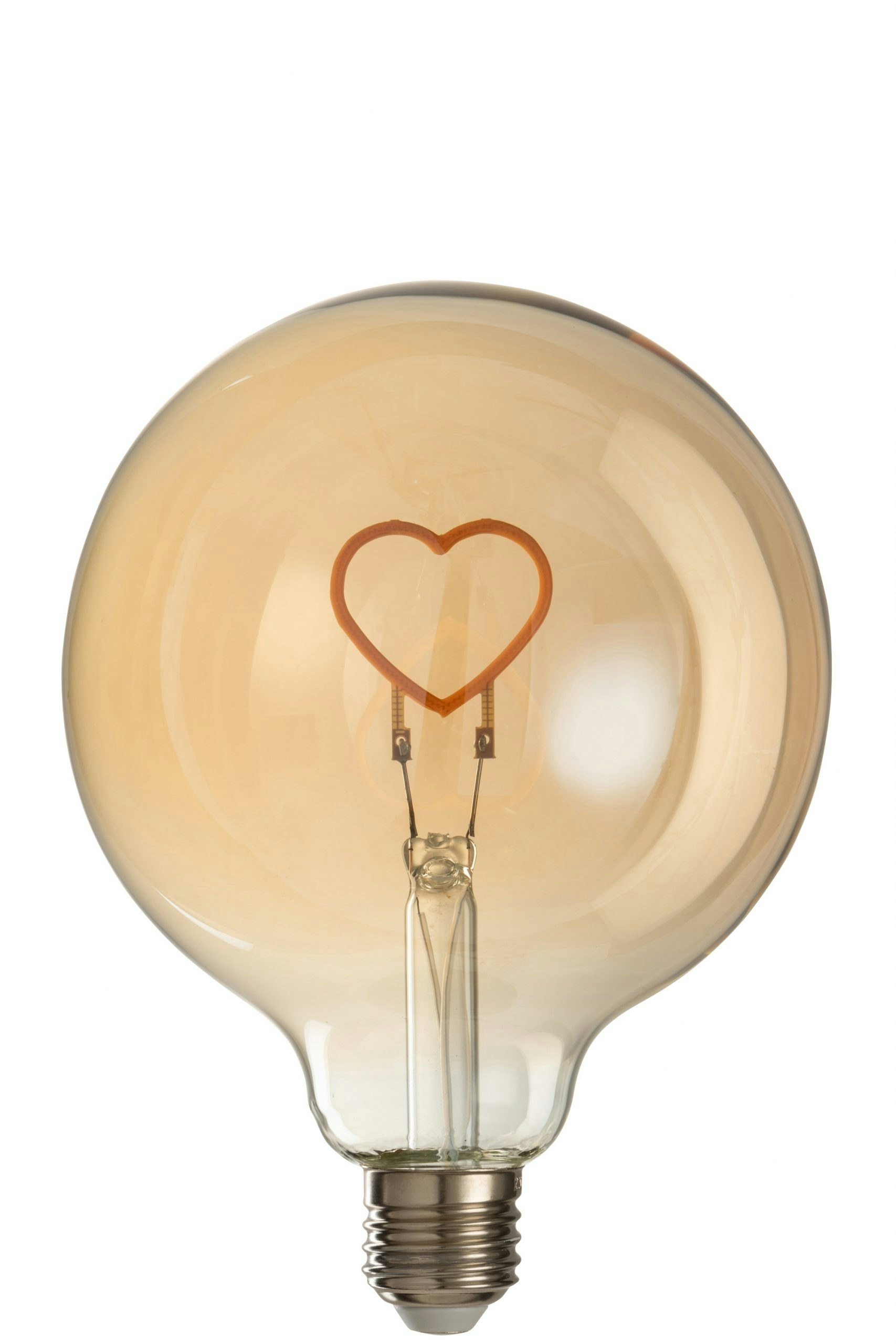 Gold Finish Heart LED Bulb by J-Line