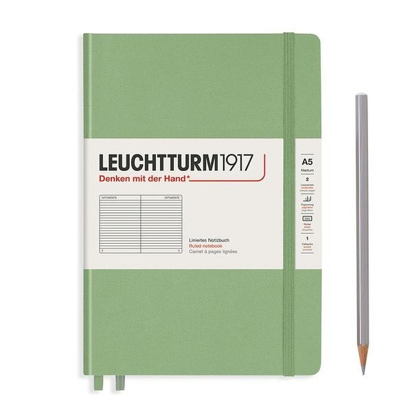 Medium A 5 Hardcover Notebook Sage by Leuchtturm1917