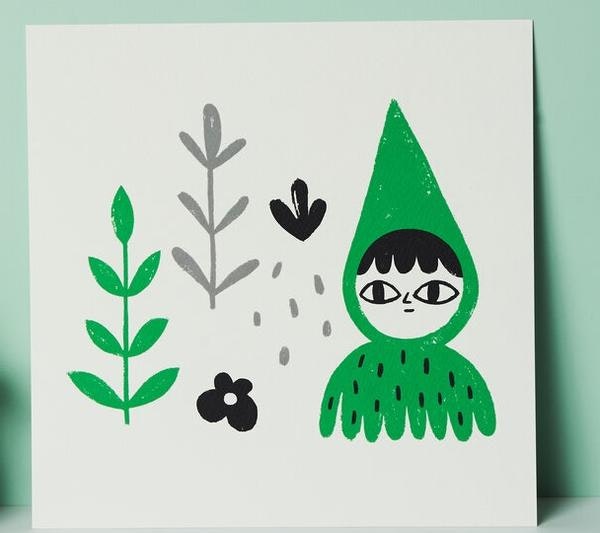 The Green Witch Print by BETHAN WOOLLVIN