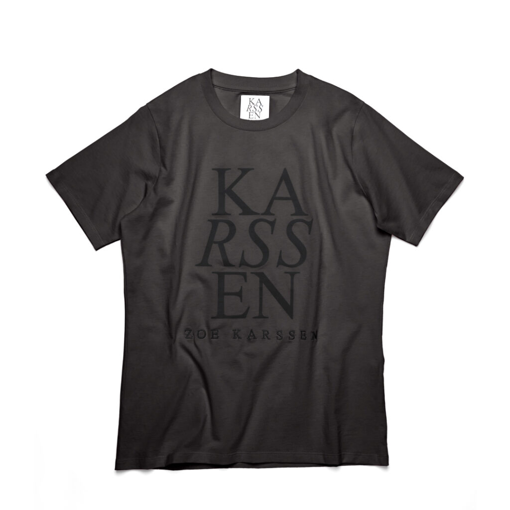 Zoe Karssen - Washed Black Holly Zk Logo Tee - Xs