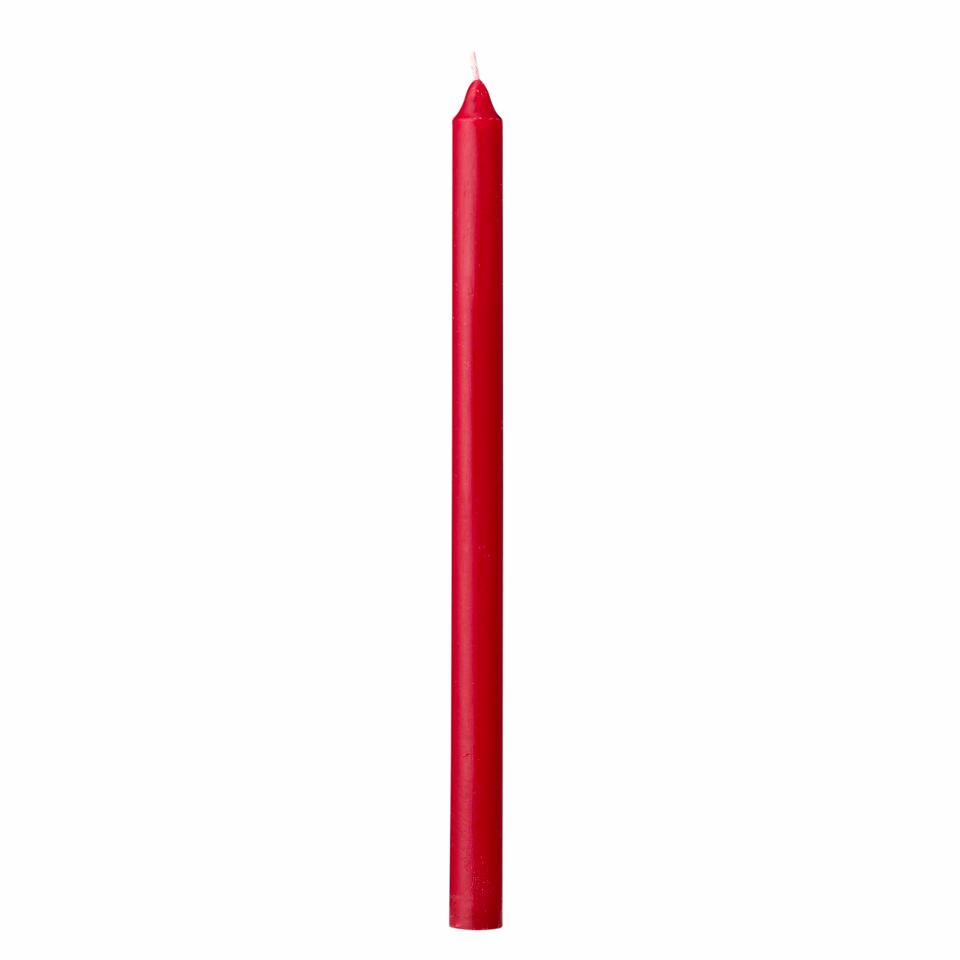Bloomingville - Pack Of 6 Pcs. Thin High Candles Red