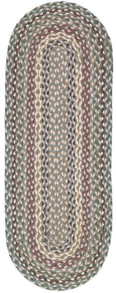 Table Runner In Tundra by The Braided Rug Company