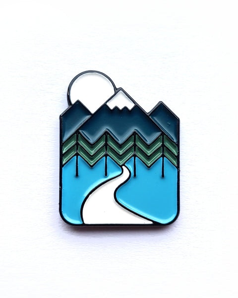 Great Outdoors Enamel Pin Badge by OR8 Design