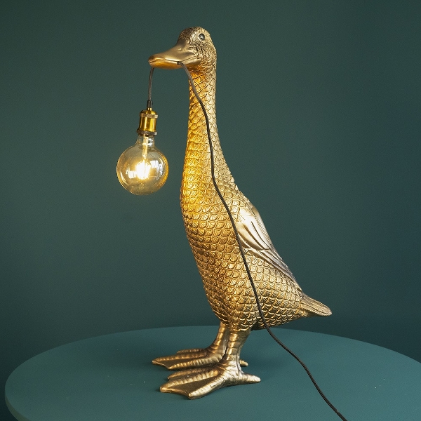 Doris The Golden Duck Floor Lamp