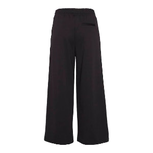 Ichi Kate Wide Leg Trousers In Black