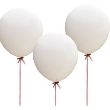 Gingerray - Large White Feature Balloons