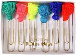 Meri Meri - Colorful Tassel Paper Clips