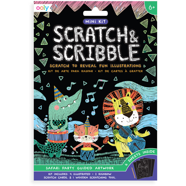 Ooly - Mini Scratch & Scribble – Safari Party